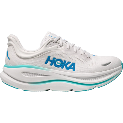 HOKA Bondi 9 White Light Blue Turquoise