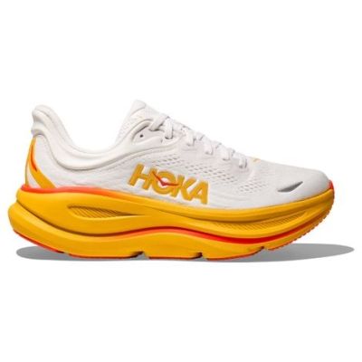 HOKA Bondi 9 Yellow White Orange Light Grey