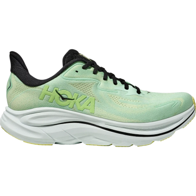 HOKA Clifton 10 Light Green Black White