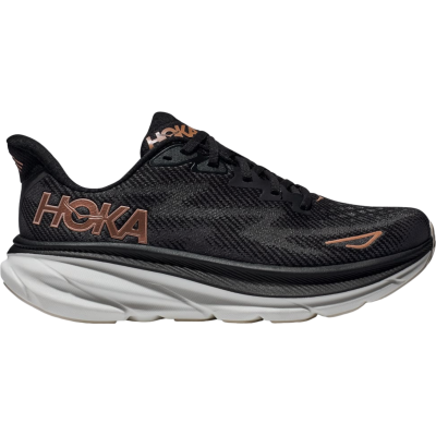 HOKA Clifton 9 Black Dark Grey Copper