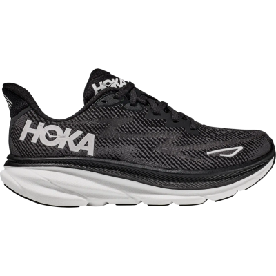 HOKA Clifton 9 Dark Grey Black White