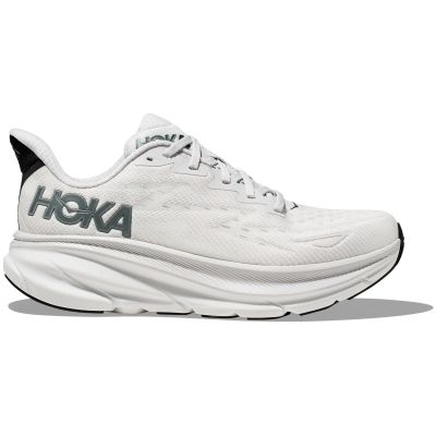 HOKA Clifton 9 White Dark Grey Black