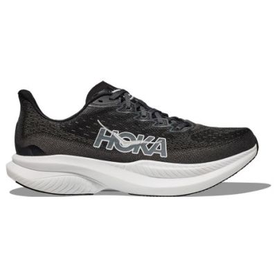 HOKA Mach 6 Black White Dark Grey