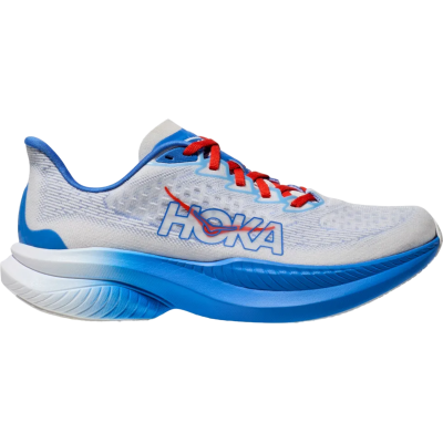 HOKA Mach 6 Blue Red White