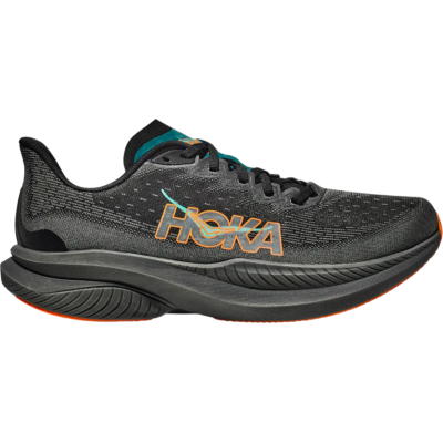 HOKA Mach 6 Dark Grey Black Orange