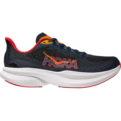 HOKA Mach 6 Navy Blue Red White Yellow