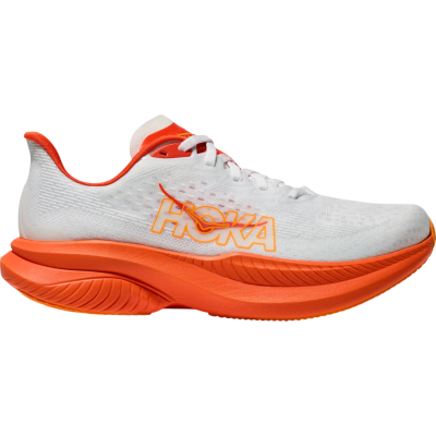 HOKA Mach 6 Orange White Light Grey