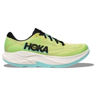 HOKA Rincon 4 Lime Green Black White Light Blue