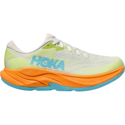HOKA Rincon 4 Lime Green Orange Sky Blue White