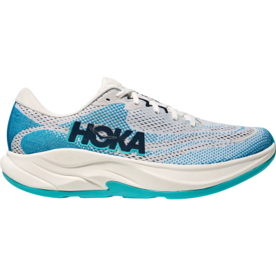 HOKA Rincon 4 White Light Blue Teal Black