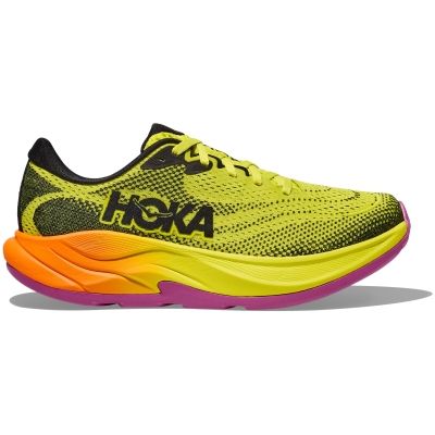 HOKA Rincon 4 Yellow Black Orange Pink