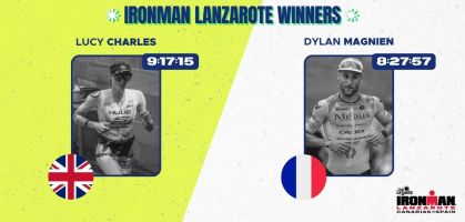 Dylan Magnien y Lucy Charles reinan en el Ironman Lanzarote 2025