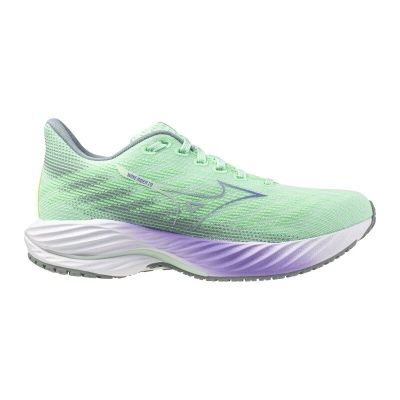 Mizuno Wave Rider 28 Light Green Purple White Grey