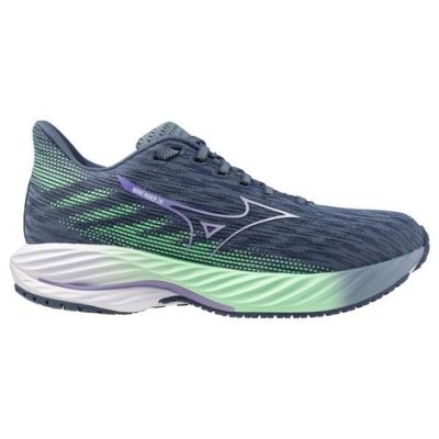 Mizuno Wave Rider 28 Navy Blue Light Green White