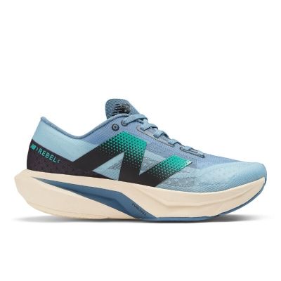 New Balance FuelCell Rebel v4 Light Blue Teal Black Beige