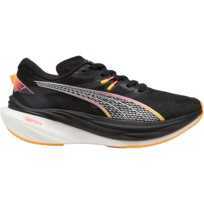 Puma Deviate Nitro 3 Black White Orange Red Yellow
