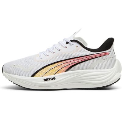 Puma Velocity Nitro 3 White Black Light Grey Orange Yellow