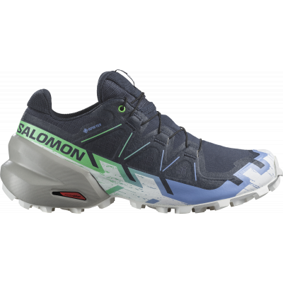 Salomon Speedcross 6 Dark Grey Light Blue Lime Green White