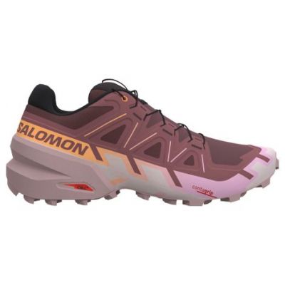 Salomon Speedcross 6 Dark Red Light Pink Black Orange