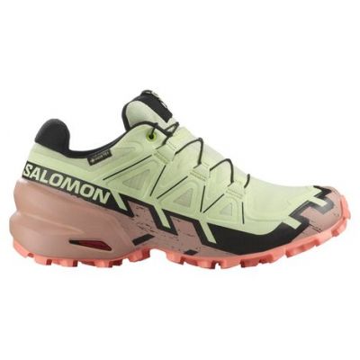 Salomon Speedcross 6 Light Green Coral Pink Black