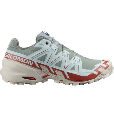 Salomon Speedcross 6 Light Grey Red White
