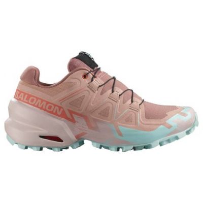 Salomon Speedcross 6 Light Pink Light Blue Red Black