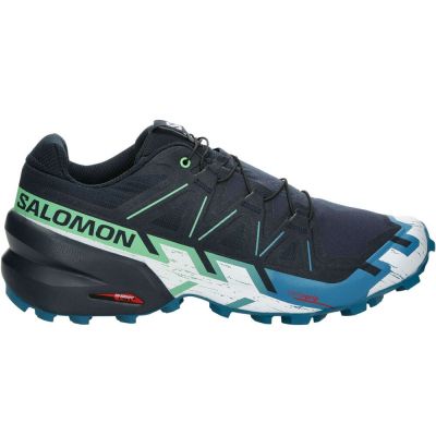 Salomon Speedcross 6 Navy Blue Light Blue Lime Green White