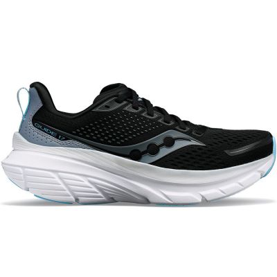Saucony Guide 17 Black White Light Blue