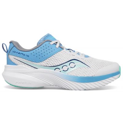 Saucony Kinvara 14 White Light Blue Dark Blue Grey