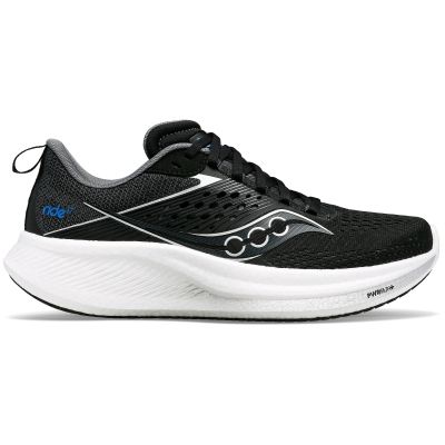 Saucony Ride 17 Black White Dark Grey