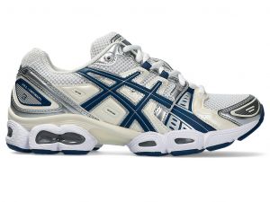 ASICS Gel - Nimbus 9 White / Light Indigo Mujer 