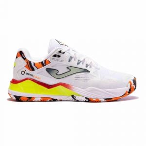 Joma Zapatillas SPIN Men 2402 Blanco Amarillo Fluor (44)