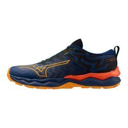 Mizuno - zapatillas mizuno wave daichi 8 46.5 4710 - estate blue/apricot/spicy orange