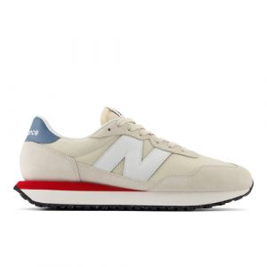 New Balance Hombre 237 en Beige/Blanca/Azul/Roja