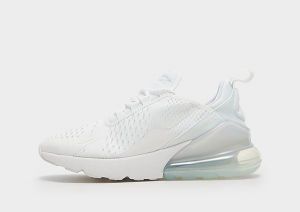 Nike Nike Air Max 270 Older Kids' Shoe, White/Metallic Silver/White