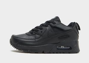 Nike Air Max 90 Leather Infantil, Black/Black/White/Black