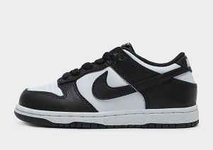 Nike Dunk Low Infantil, White/White/Black