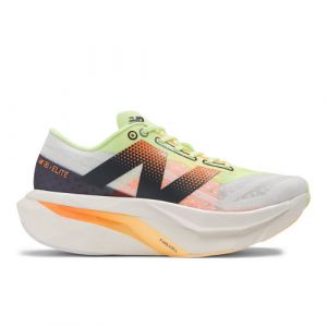 New Balance Mujer FuelCell SuperComp Elite v4 en Blanca/Verde/Naranja