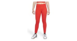 Nike sportswear essential mujer 7 8 leggings de tiro medio rojo