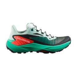 Salomon - zapatillas salomon genesis mujer 40 2/3 7444 - bay/electric green/cherry tomato