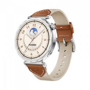 HUAWEI WATCH GT 5 41mm Stainless Steel con Correa Tejido Reciclado Marrón