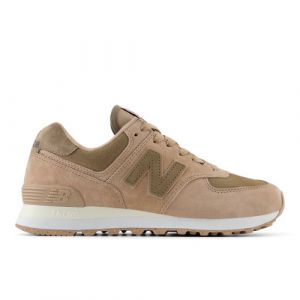 New Balance Mujer 574 en Marrón/Blanca