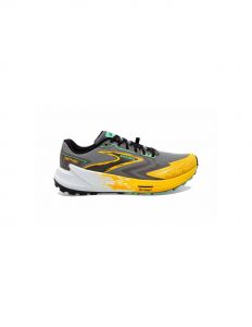 Zapatillas de trail brooks catamount 3 hombre amarillo/gris