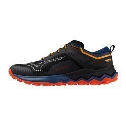 Mizuno - zapatillas mizuno wave ibuki 4 46 7154 - ebony/white/spicy orange