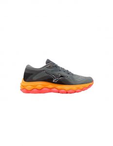 Zapatillas de running mizuno wave sky 7 mujer gris oscuro