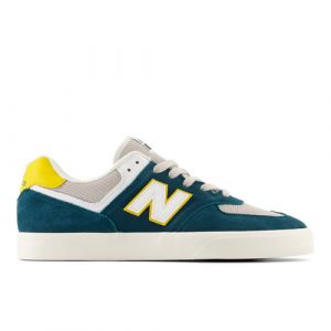 New Balance Hombre NB Numeric 574 Vulc en Azul/Amarillo