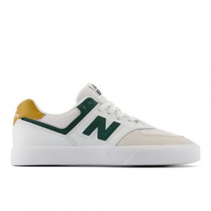 New Balance Hombre NB Numeric 574 Vulc en Blanca/Verde