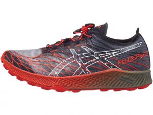 Zapatillas hombre ASICS Fuji Speed Negro/Cherry Tomato