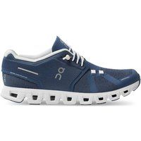 Zapatilla On Running Cloud 5 Azul Denim Blanco Mujer