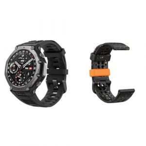 Amazfit T-Rex 3 Outdoor Smartwatch + Smartwatch Correa de Recambio Original Negro